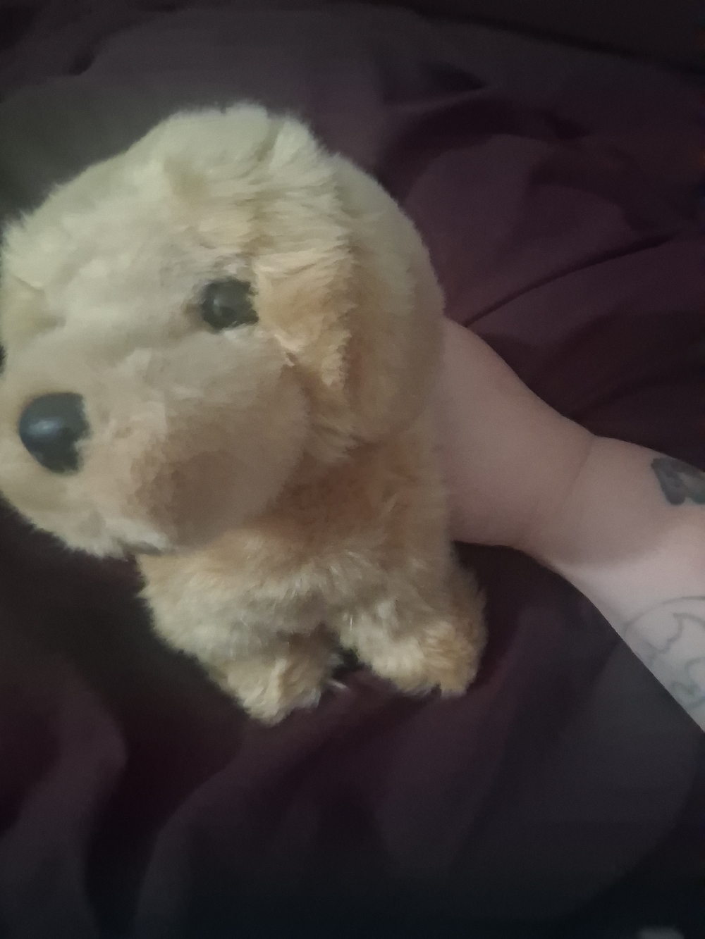 Plush Golden Dog Stuffed Animal - Soft Tan Puppy